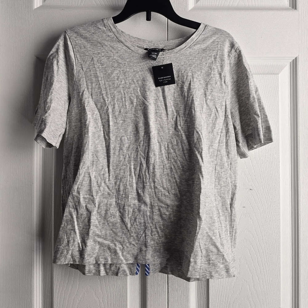 Club Monaco Heather Gray Vallah Top Tricot Short Sleeve Top Size XS/TP